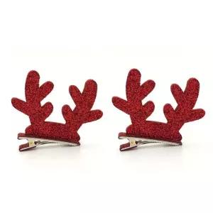 크리스마스 모자 산타 루돌프 이브 머리핀 데코 파티 소품 의상 사슴뿔 삔 용품 반짝이