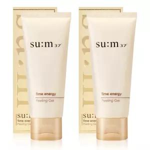 숨 37 타임에너지 얼굴 필링젤 각질제거제 100ml 2개 때필링 페이스 스크럽 저자극