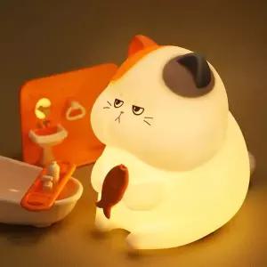 생선 고양이 실리콘 무드등
