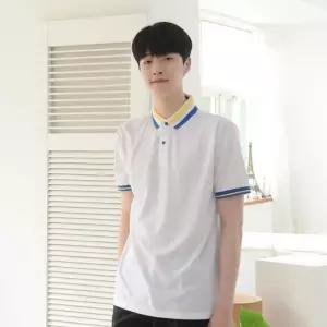 (4컬러) 쿨링소재 교복몰 카라배색 반티 카라셔츠