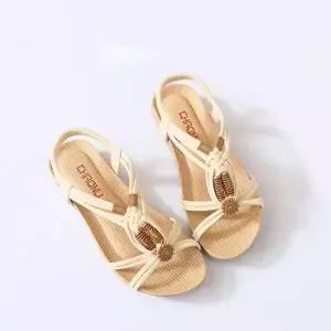 여성통굽샌들 여성 여자 여름 샌틀 통굽 발편한 스트랩 빅사이즈