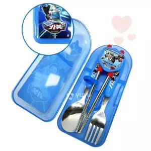 [헬로카봇] 양손가능한 교정 풀세트 귀여운수저세트 캐릭터젓가락 유아선물 어린이집선물 캐릭터수저