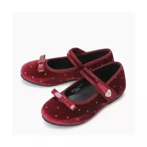 매장정품 베네통 BENETTON BENETTONKIDS 벨벳 리본 플랫_QCSH01541WI QCSH01541WI 607642