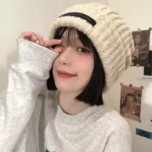 [라일리] Rly 모자 휴가 코디 니트 아이템 캐쥬얼 커플 꼬깔 두건