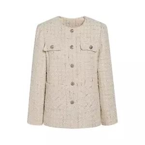 [롯데백화점]제이제이지고트 금사 트위드 미틀 하프자켓 GS3N0JK301