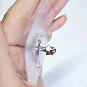 선반고정용벽부착패드 접착식 투명나사걸이 5mm