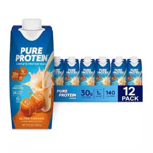 순수 단백질 염장 캐러멜 쉐이크 바로 마실 수 있고 케토 친화적인 비타민 A C D E 플러스 아연으로 면역