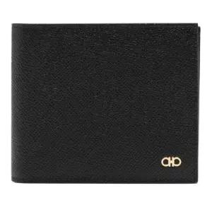 페라가모 간치니 해머드 가죽 반지갑 6614540775646 NERO