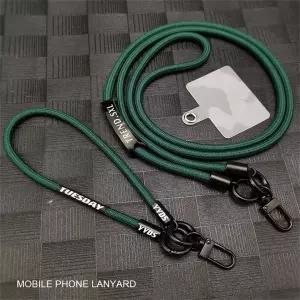 크로스바디 휴대폰 랜야드 범용 손목 스트랩 휴대폰 분실 방지 체인 목 코드 긴 스트랩 참