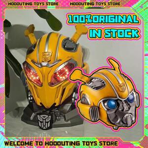 Bumblebee 옵티머스 프라임 1:1 헬멧 음성 제어 마스크 액션 피규어 블루투스 베이스 라이트 업 아이 컬렉