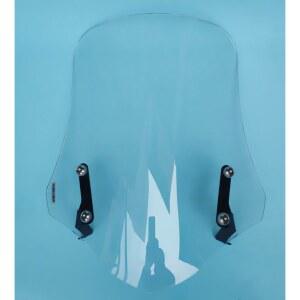 오토바이 윈드스크린 클릭 국산 올블랙 SCR110 45cm VF100