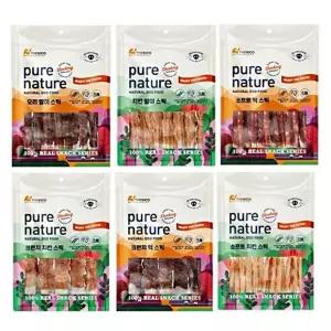 퓨어네이쳐 치킨 오리 말이 크런치 소프트 스틱 175g 2개 강아지 개 껌 간식