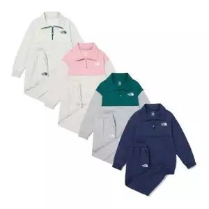 [노스페이스]키즈 스쿨데이 하프 집 세트NM5MQ01ALL 928367