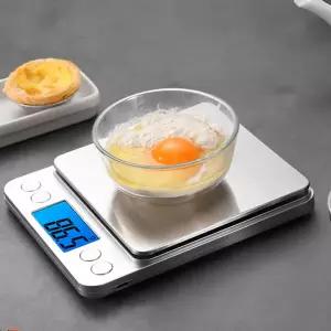 계량 저울 디지털 베이킹 스테인리스 주방 저울 가정용 요리 휴대용 라이트 고정밀 무게 측정