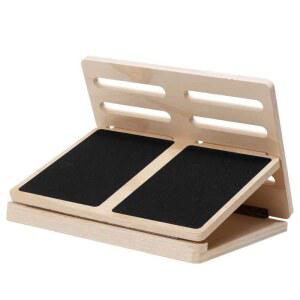 종아리 스트레칭보드 우드 각도조절 경사대 하중 방지 이중 원목 발목 목재 110kg