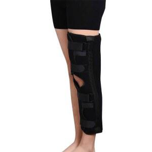 무릎반깁스 타박상 보호대 무릎깁스 직물 블랙 인대 반깁스 에스 복합 관절염 무릎보조기