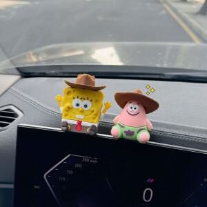 애니메이션 스폰지밥 쥬얼리 장식품 자동차 인테리어 센터 콘솔 차량 내부 2026 만화 신상 패트릭 스타