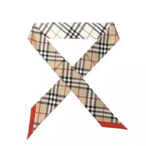 [버버리] 26SS (SS CHECK SILK SKINNY 8119963) 여성 체크 스카프