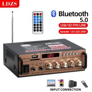 블루투스 호환 12V/220-240V 홈 전력 증폭기 무선 전력 증폭기 홈 시어터 스피커 용 스테레오 오디오 증폭