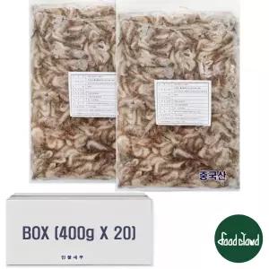 [BOX] 중국산 냉동 민물새우 8kg [400g x 20pack]
