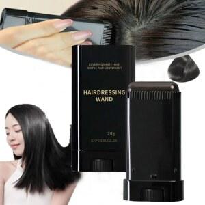 새로운 방수 빗 헤어 염색 블랙 컬러 사용하기 쉬운 헤어 컬러링 크림 땀 방지 헤어 염색 빗 스틱 새치 커버용