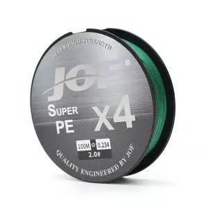 JOF 4합사라인 PE 낚싯줄 2호 100m 그린 PE낚싯줄 릴