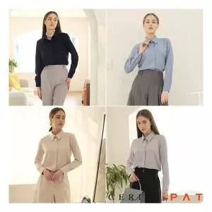 [cerini by PAT] 여성 워셔블 스판 블라우스 4종
