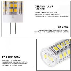 샹들리에용 세라믹 LED 전구 교체 G4 스트레이트 핀 콘 램프 220V SMD2835 3W 5W 7W 9W 80 할로겐 조명