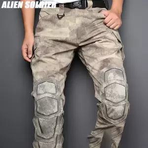 봄 여름 바이크 오토바이 바지 팬츠 라이딩 모터사이클 거북이 껍질 무릎 패드 타기 전술 군용 팬 긴 남자