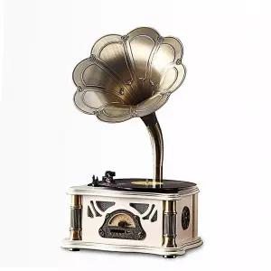 lp턴테이블 클래식 오디오 CD 빈티지 축음기 레코드 나팔