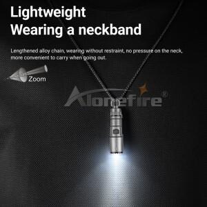 미니 소형 호환 줌 EDC 쿨 넥 소형 손전등 USB 충전식 토치 야외 캠핑 하이킹 비상 조명 백업 키체인