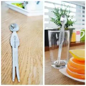 [골드스마일]양면 스테인리스 티포크 스푼 디저트 홈카페 커피용 멀티 수저