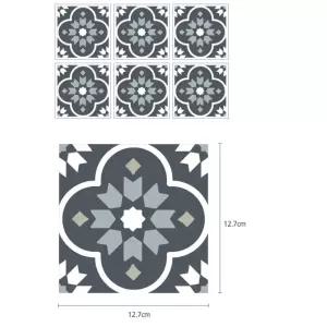 노인 욕실 레트로 유럽풍 논슬립 욕조바닥 미끄럼방지 스티커 6p 현관 물에강한