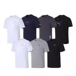 푸마 남녀공용 에어드라이 반팔 언더셔츠 7종 세트 1707150