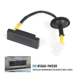 812601W220 자동차 후면 트렁크 부트 릴리스 스위치 테일게이트 버튼 기아 호환 모닝 모닝 2011 블랙