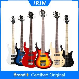 IRIN 5현 일렉트릭 베이스 기타 24 프렛 메이플 바디 넥 현악기 오디오 케이블 포함