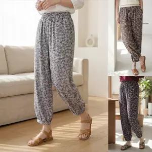 [엄마옷 로즈맘] 배화꽃나염밴딩바지