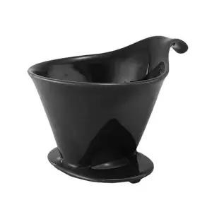 제로재팬 도자기 커피 드리퍼 L 블랙 2~4인용