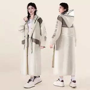 [다잇템] 여자 클래식 빅사이즈 후디 스타일 우비 코트_24492121_588872