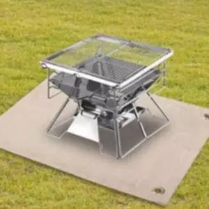 방염카페트 자연보호 바베큐매캠핑매트 바베큐매 차박준비물 화로매 용접매 야영매