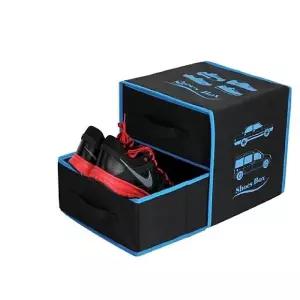 정리함 2단신발 다용도수납트렁크 자동차용품 공간활용 박스 차량용 용함