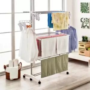 이동식 고급 접이식 옷 수건 튼튼한 빨래 건조대 6단