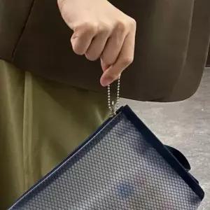 10P 은색 군번줄 볼체인 비즈키링 12cm