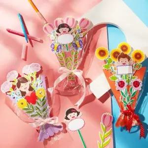 MHK008 페이퍼 플라워 꽃다발 유치원꽃다발 입학식꽃다발 생화꽃다발