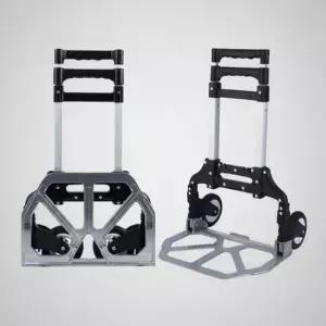 [생활] 높이조절 접이식 카트 3단 물류 운반 손수레 이사 박스 홀로그램