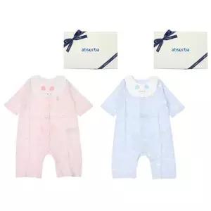 [NS홈쇼핑](압소바출산,백일,귀여운유아복,아기내의)도도모달7부우주복(턱받이)(A13-10603)..[35726485]