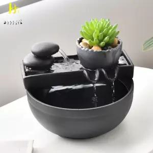 실내 미니 분수대 사무실 연못 장식품 가정용 인공폭포 가습기