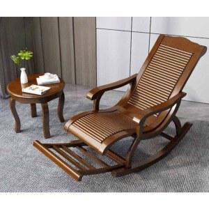 스윙체어 원목 1인용 우드 장형 흔들의자 소파 쿠션 엔틱 49cm 편한 등받이