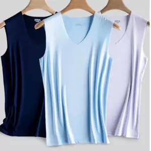 [라일리의류] Rly 남성용 V넥 나시 남자심리스나시 남성쿨나시