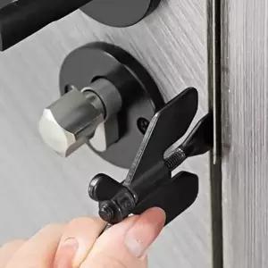 휴대용 도어락 스테인리스 간편 문고리 (KYR-WFK8QDR)